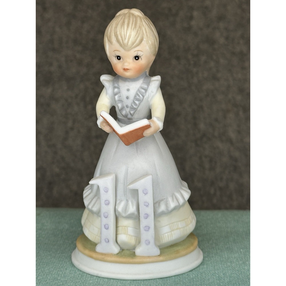 Lefton The Christopher Collection Birthday Girl Age 11 Figurine Vintage 1983